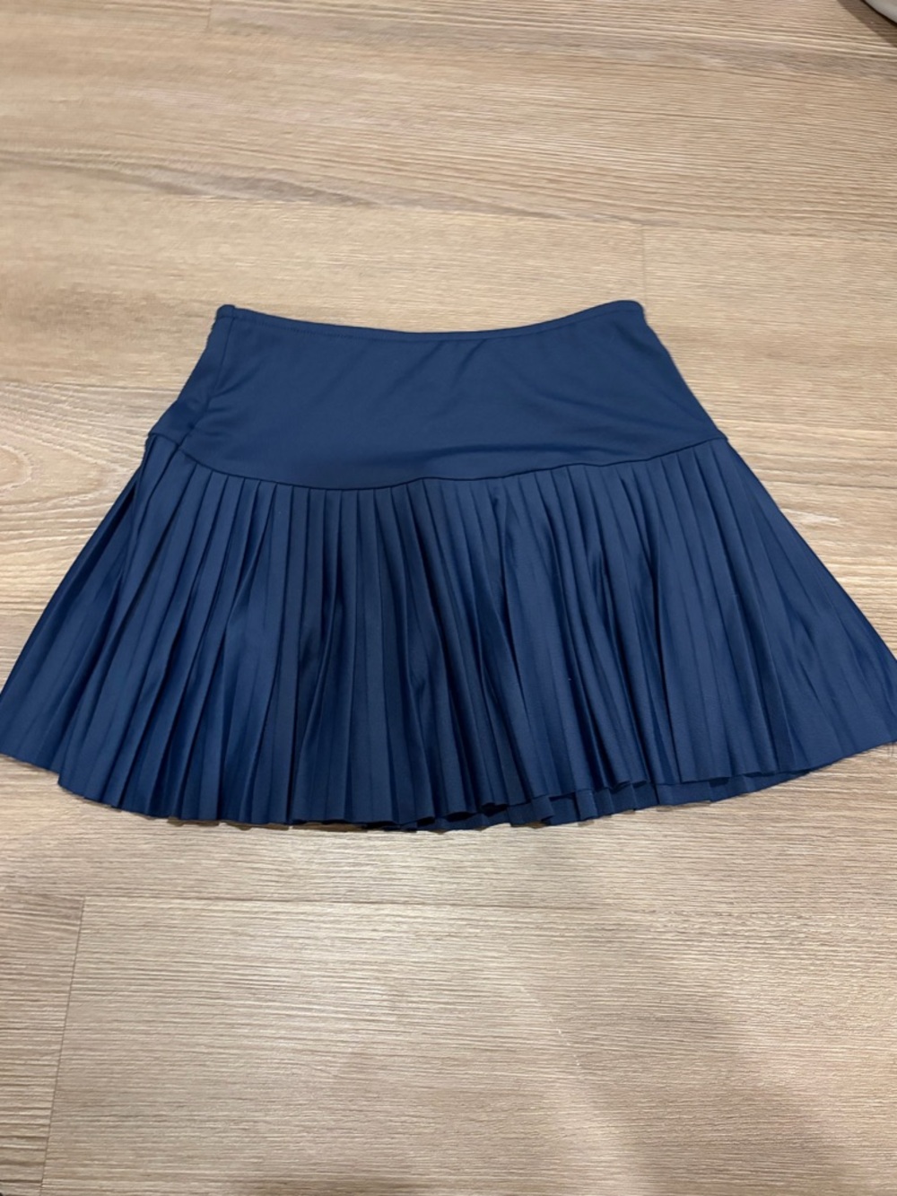 MIA Dark Blue Pleated Mini Skirt